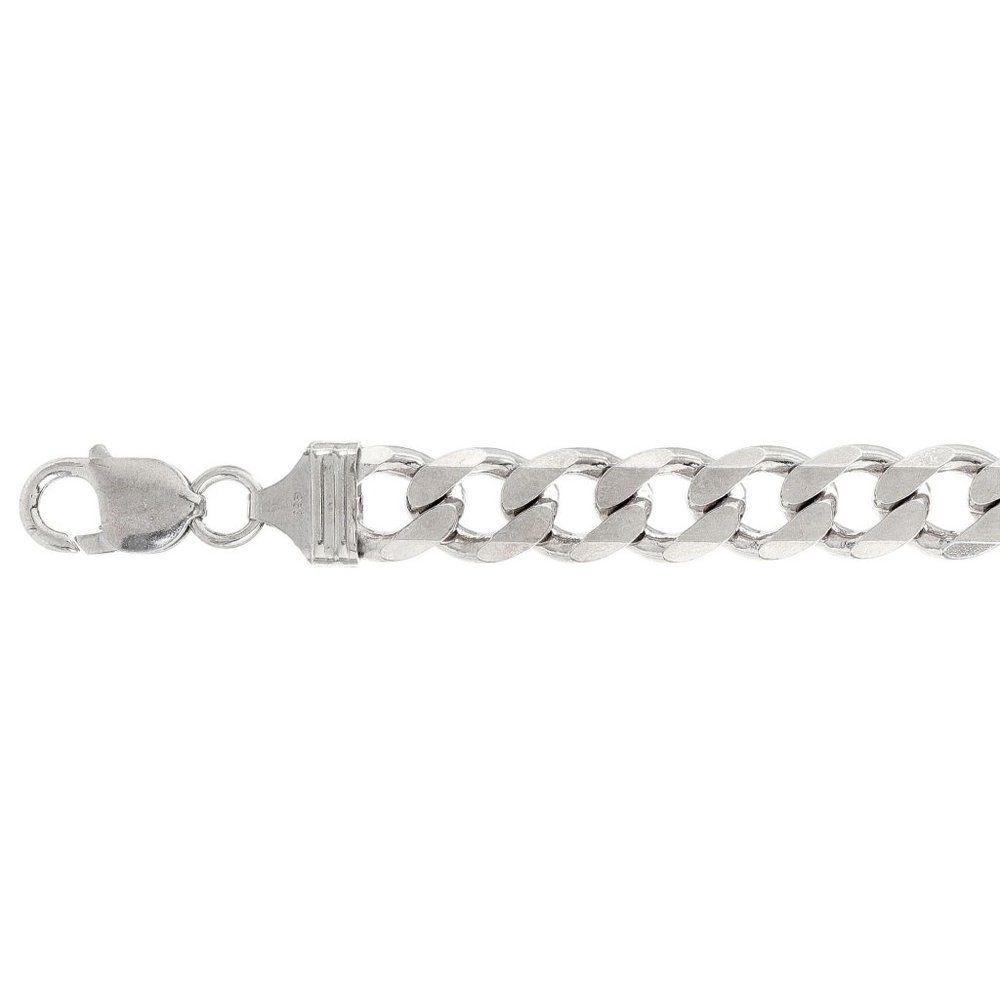 11MM Curb Chain .925 Solid Sterling Silver 26"